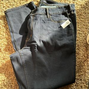 Old Navy plus size jeans size 22 long mid-rise power slim straight NWT